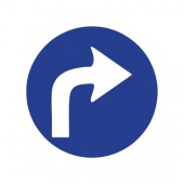 تابلوی فقط گردش به راست مجاز ار علائم و تابلوهای راهنمایی و رانندگی